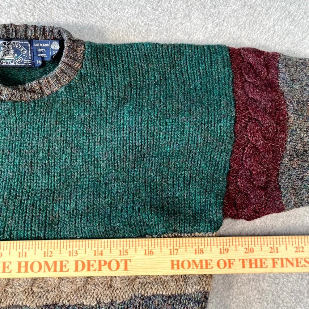 Vintage Shetland Wool Harbor Master Sweater Mens Medium